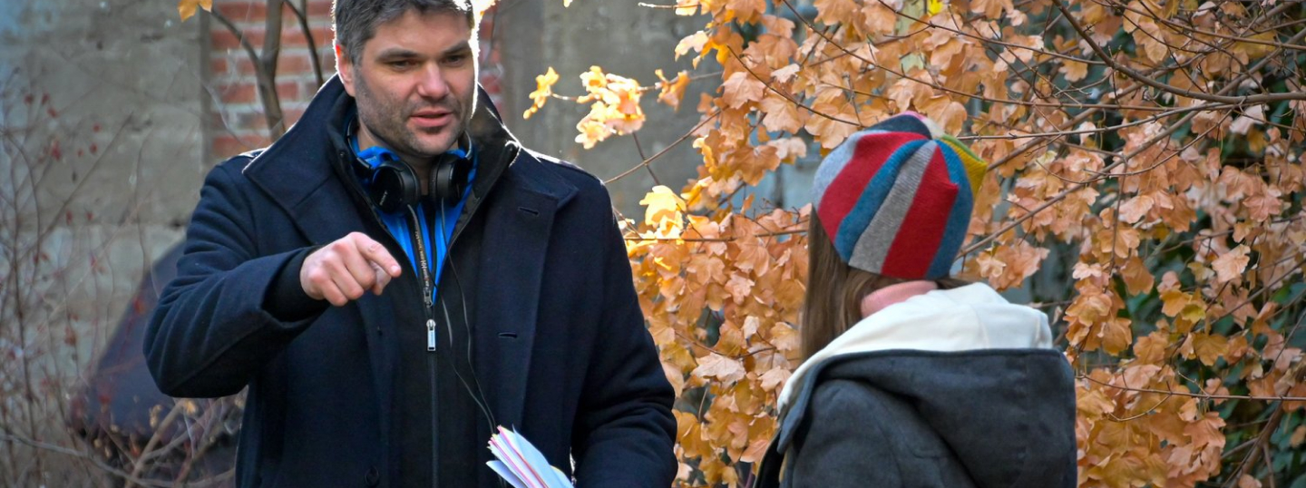 Titus Heckel with a fellow writer